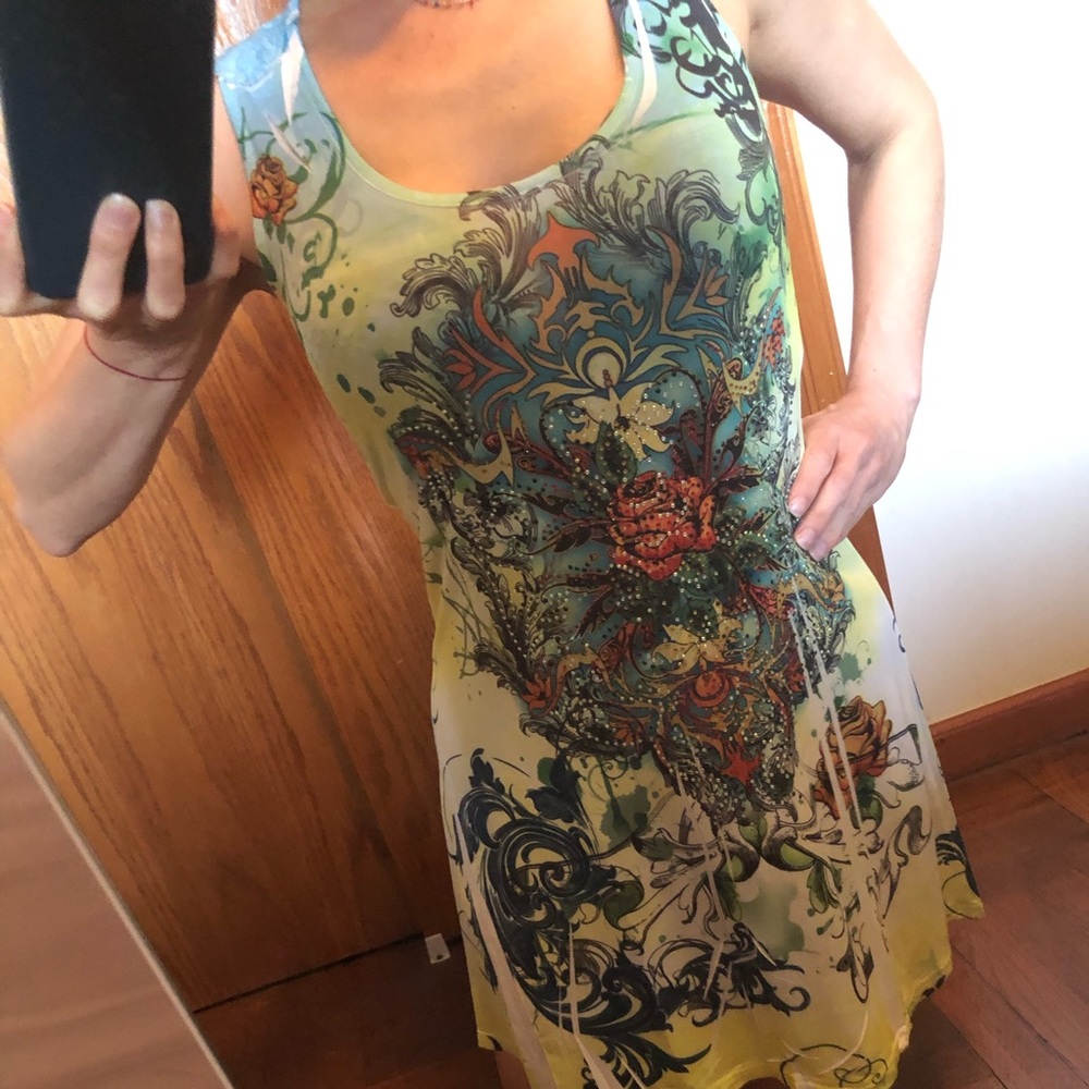 Punk Rock Ocean Blue Dress